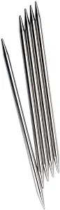 6 "(15 cm) Chiaogoo Red (Stainless Steel) Double Point Knitting Needles Size-US-1.5-(2.5mm)