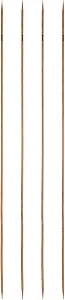 HARFINGTON 4Pcs Double Pointed Knitting Needles Size US 2.5 (3mm) 16" Long Carbonized Bamboo Straight Knitting Needles for Beginners Handmade Creative DIY Craft Yarn Projects