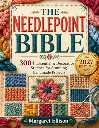 The Needlepoint Bible: The Complete Step-by-Step Guide to Canvas Work, Decorative Techniques, Blocking, DIY Finishing | 300+ Essential & Decorative Stitches for Stunning Handmade Projects