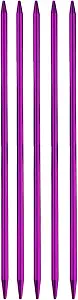 Weabetfu Aluminum Double Pointed Knitting Needles Colored Metal Knitting Needle 7-inch(18cm) Length for Handmade DIY Knitting Yarn Projects,US Size 10(6mm)