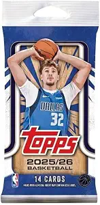 2025-2026 Topps NBA Basketball Trading Card Retail Pack