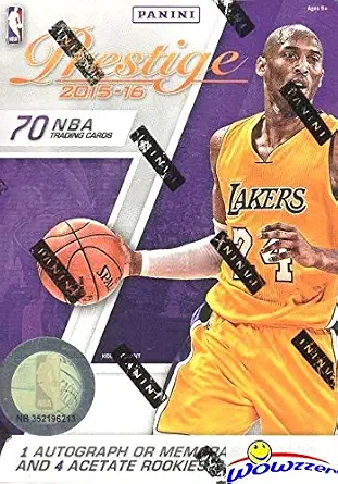 2015/16 Panini Prestige Basketball Factory Sealed Blaster Box with AUTOGRAPH/MEMORABILIA & (4) ACETATE ROOKIES! Look for RCs & Autos of Karl-Anthony Towns, Kristaps Porzingis & Many More! WOWZZER!