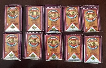 Upper Deck 1991-92 Basketball Cards - Lot of 10 Sealed Packs with Bonus Michael Jordan Card