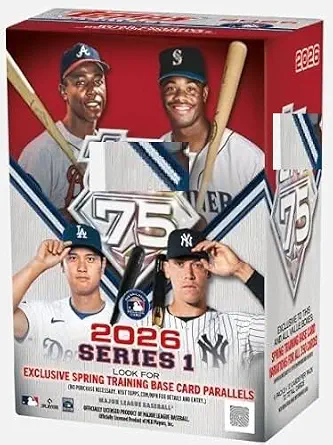 NEW 2026 Baseball Series 1 Trading Card Blaster Box - Look for Exclusive Spring Training Parallels