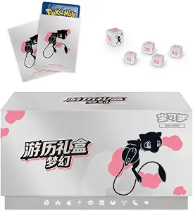 Pokémon Trading Card Game Mew Mystery Gift Box Chinese Edition – Includes Booster Packs, Collect 151 Packs & Accessories – Pokémon TCG Mainland China Exclusive