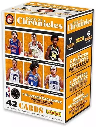 2022-23 Panini Chronicles Basketball 6 Pack Blaster Box 42 Trading Cards