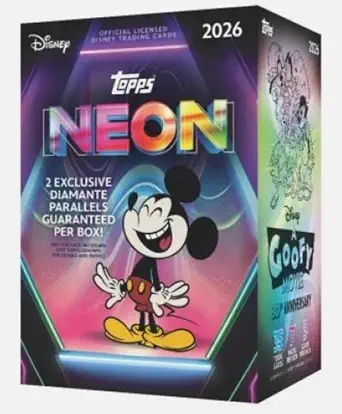 2026 Topps Disney NEON Factory Sealed Blaster Box 7 Packs