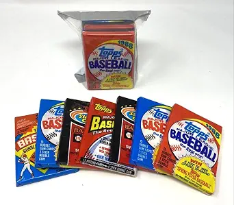 Topps 100 Vintage Baseball Cards in Factory Sealed Wax Packs Lot
