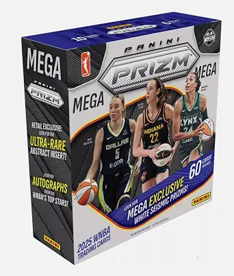 2025 Panini Prizm WNBA Basketball Factory Sealed Mega Box 60 Cards