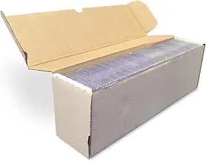 BCW 14-Inch Semi-Rigid #1 Storage Box - 10ct | Holds 350 Semi-Rigid Card Holders | Vertical Card Organizer | Ideal for Sports, Trading Cards Baseball, Magic, Pokemon