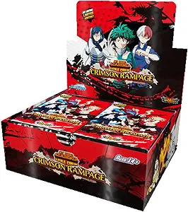 My Hero Academia Collectible Card Game Series 2 Unlimited Crimson Rampage Booster Display | 240-card 24-Pack Booster Display | Ages 14+ | 2 Players | Avg. Playtime 20-30 Minutes | Made by Jasco Games