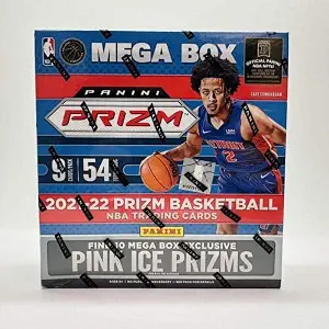NBA 2021-22 Panini Prizm Basketball Card Mega Box (Pink Ice Prizms) Panini Prism Basketball Card Mega Box (Pink Ice Prism) [Parallel Import]