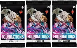 3 Packs MTG Play Booster Pack Lot MTG Foundations