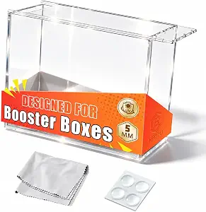 PKMN Booster Box Acrylic Case with Magnetic Sliding Lid
