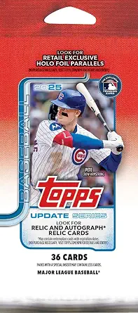 2025 Topps Update Baseball MASSIVE JUMBO FAT CELLO Pack with (36) New Cards