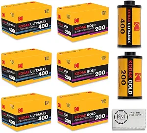 Kodak Eastman Ultramax 400 & Gold 200 35mm Color Negative Film (6 Rolls)
