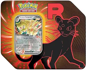 Pokemon Trading Card Game Team Rocket Collector Tin with 5 Booster Packs and Promo Card (Persian)