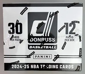 2024-25 Panini Donruss NBA Basketball Fat Pack Cello Box (12 Packs, 30 Cards per Pack)