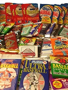 200 Vintage Baseball Cards in Old Sealed Wax Packs - Perfect for New Collectors