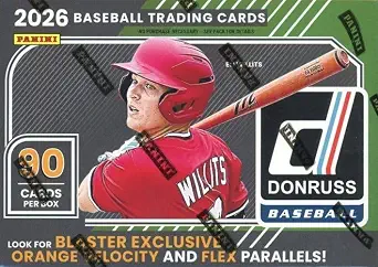 2026 Donruss Baseball EXCLUSIVE Blaster Box-AUTO or MEM & (90) New Cards!