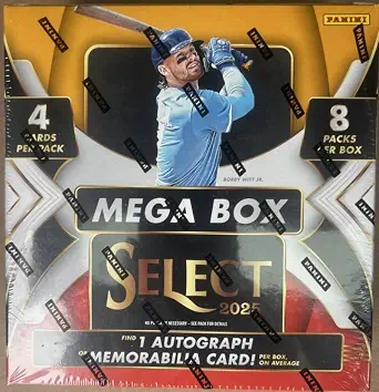 2025 Panini Select Baseball Factory Sealed Mega Box 1 Auto or Mem