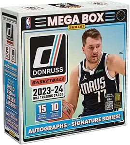 2023-24 Panini Donruss Basketball Trading Cards Mega Box - 10 Packs, 150 Cards per Pack