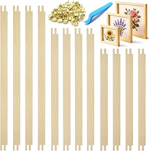 12 Pcs Stretcher Bars for Needlework 12"/14"/16" Needlepoint Stretcher Bars