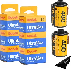 Kodak Ultramax 400 35mm Film - 6 Pack of 36 Exposure Rolls for 35mm Cameras