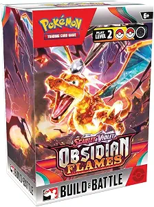 Pokemon Scarlet & Violet SV03 Obsidian Flames Build & Battle Box - 4 Packs