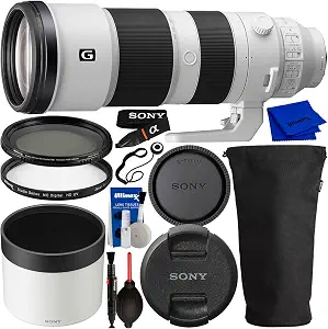 Sony FE 200-600mm f/5.6-6.3 G OSS Lens with Manufacturer Accessories, Variable Neutral Density Filter, Ultraviolet Cap Keeper, Air Pump/Dust Blower & Deluxe Equipment Maintenance Kit