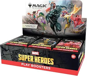 MTG Super Heroes Play Booster Box | 30 Packs | Collectible Trading Card Game