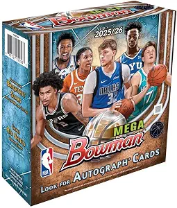 2025-26 Topps NBA Bowman Basketball Trading Card Mega Box