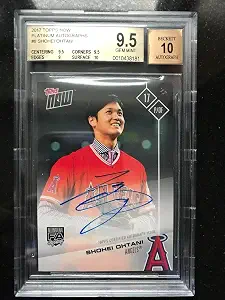 Shohei Ohtani ROOKIE Autograph Auto Angels Rare 2017 Topps Now Platinum BGS 9.5 - Baseball Slabbed Autographed Cards