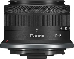 Canon RF-S10-18mm F4.5-6.3 is STM Ultra-Wide-Angle Zoom Lens, Mirrorless, 4.0 Stops of Shake Reduction, Great for Vlogging & Selfies, Compact & Lightweight, for Video, Travel, Landscapes & Interiors