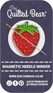 The Quilted Bear Magnetic Needle Minder, Strawberry