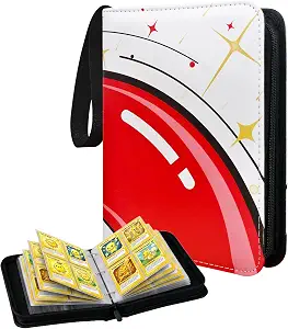 ProCase 3-Ring Trading Card Binder, 400 Pockets PKM Card Album, Red
