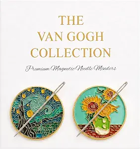 2 PCS Van Gogh Needle Minder Magnet Set for Cross Stitch & Needlepoint Art