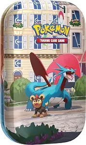 Pokémon TCG: Lumiose City Mini Tin: Salamence & Litleo (2 booster packs, 1 art card and 1 sticker sheet)