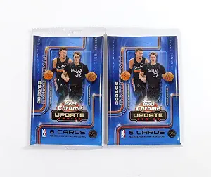 2025–26 Topps Chrome Update Basketball Mega Pack Lot of 2, Factory Sealed