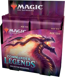 Magic: The Gathering Commander Legends Collector Booster Box | 12 Booster Packs (180 Cards) | 60 Legends | 156 Foils | Min. 24 Extended-Art Cards