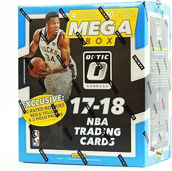 2017/18 Panini Donruss OPTIC NBA Basketball HUGE EXCLUSIVE Factory Sealed MEGA Box with (20) RATED ROOKIE PARALLEL & 2 HOLO PRIZMS! Look for RC & AUTOS of Donovan Mitchell,Jayson Tatum