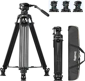 SmallRig 79''/200.5cm Aluminum Video Tripod with 7-Step Counterbalance
