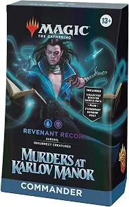 Magic: The Gathering Murders at Karlov Manor Commander Deck - Revenant Recon (100-Card Deck, 2-Card Collector Booster Sample Pack + Accessories)