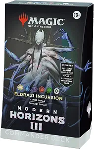 Magic: The Gathering Modern Horizons 3 Commander Deck – Eldrazi Incursion (100-Card Deck, 2-Card Collector Booster Sample Pack + Accessories)