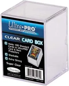 Ultra PRO 81147 2-Piece 150 Count Clear Card Storage Box