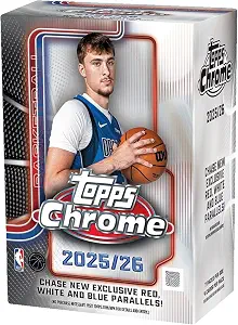 2025-26 Topps Chrome Basketball Blaster Box (28 Cards/Box)
