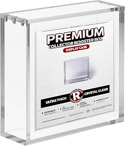 Premium Collector Booster Box Magnetic Acrylic Display Case | 8mm + 5mm Acrylic - Compatible with MTG