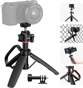 SMALLRIG Small Camera Tripod Selfie Stick, Extendable 8"-15" Mini Tripod