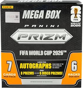 2026 Panini Prizm FIFA World Cup Trading Cards Mega Box