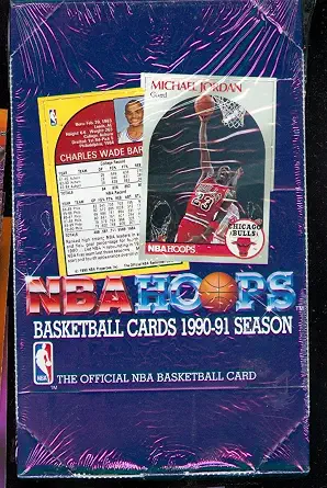 1990-91 Hoops Basketball Wax Pack Box Series 1 One NBA Card Set 1991